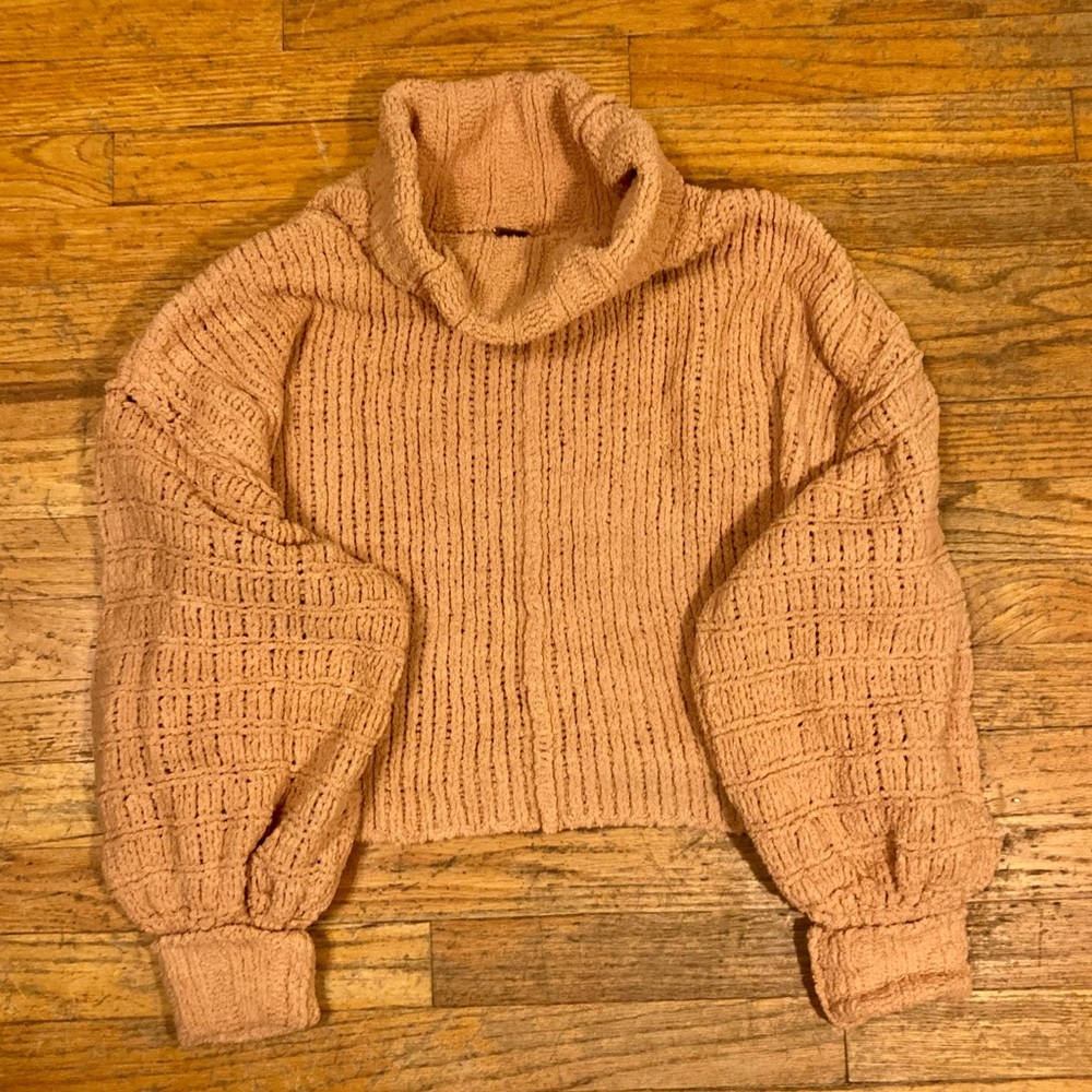 NWT Free People Camel Pull Over Sweater